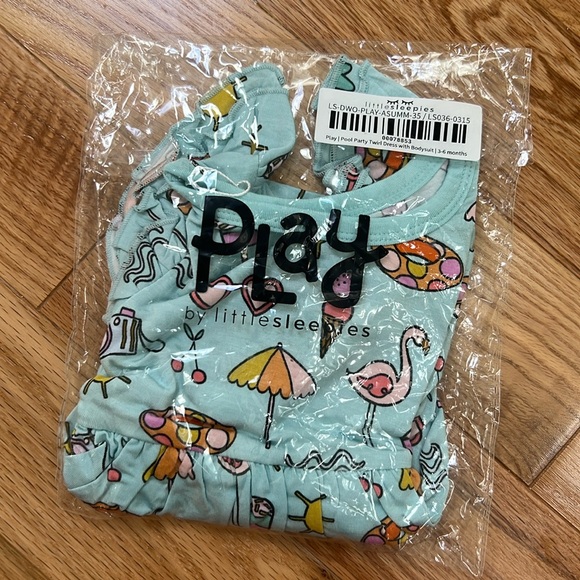Pool Party Twirl Dress Little Sleepies Size 3-6m NEW WITH TAG - Picture 2 of 3